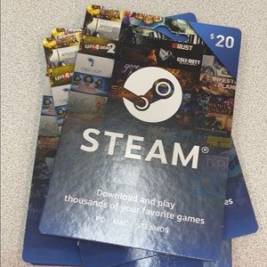 Steam Card $100 ($20 X5)